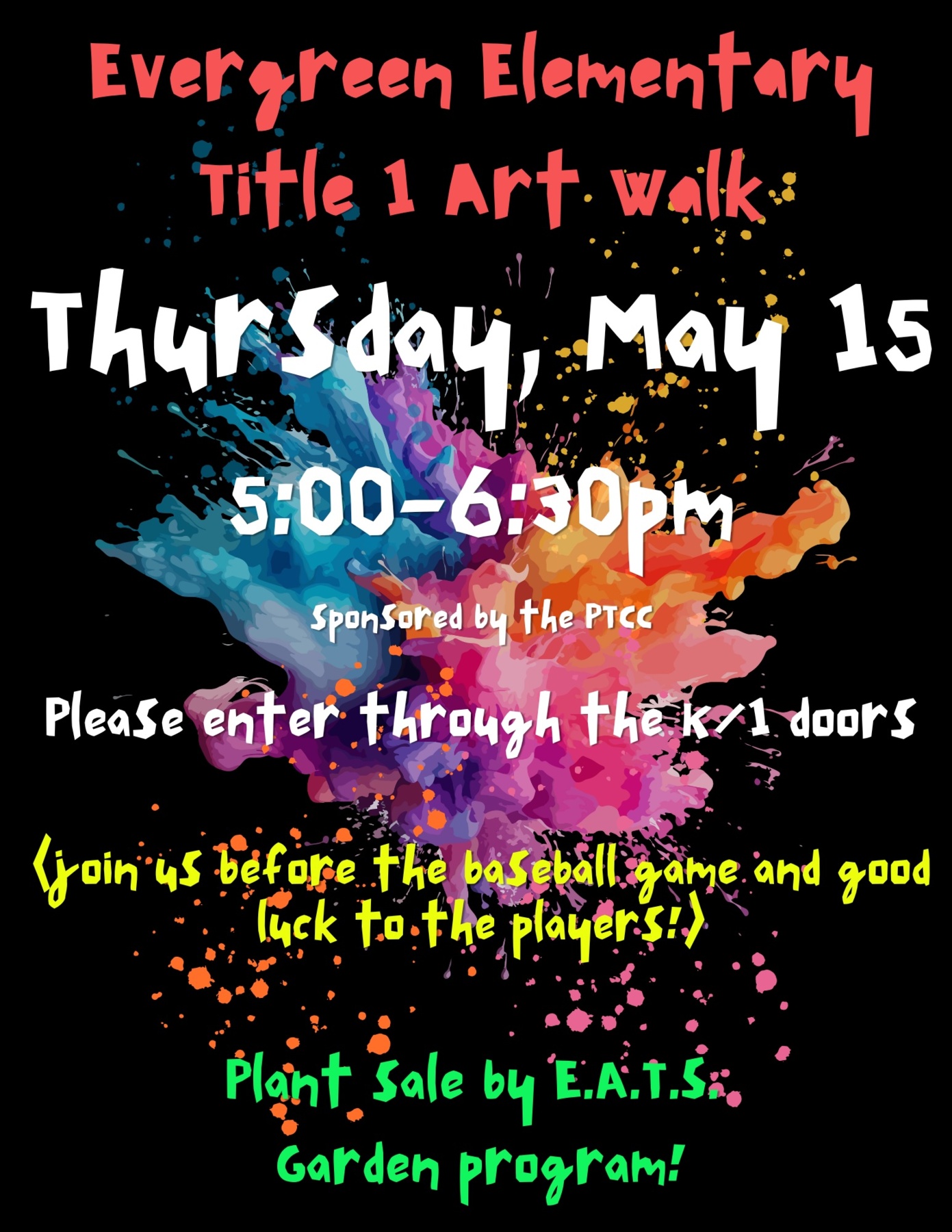 Evergreen Elementary Title I Art Walk